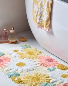 Floral Bath Mat