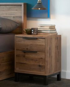 Bronx 2 Drawer Bedside Table