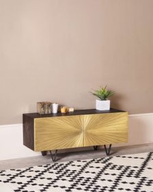 Swoon Ziggy TV Stand Original Brass